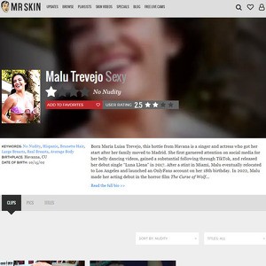 Malu Trevejo, Nude Celebrities List