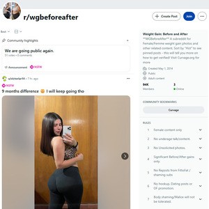 Reddit Weight Gain Before After, Reddit NSFW List