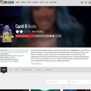 Cardi B, Nude Celebrities List