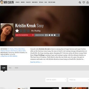 Kristin Kreuk, Nude Celebrities List
