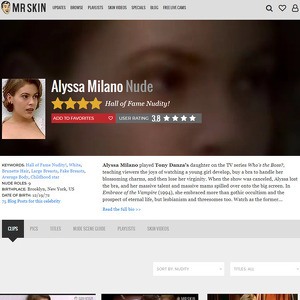 Alyssa Milano, Nude Celebrities List