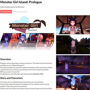 Monster Girl Island, Free Sex Games
