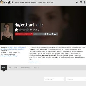 Hayley Atwell, Nude Celebrities List