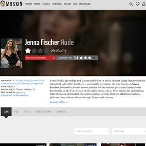 Jenna Fischer, Nude Celebrities List