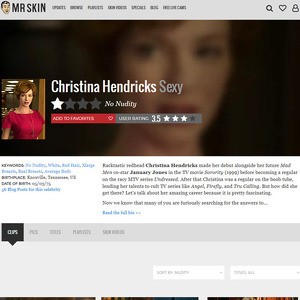 Christina Hendricks, Nude Celebrities List
