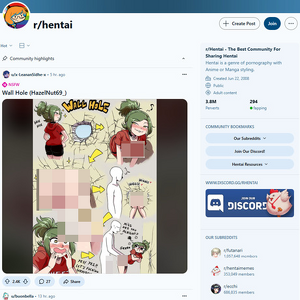 Reddit Hentai, Reddit NSFW List