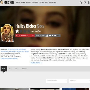 Hailey Bieber, Nude Celebrities List
