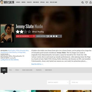 Jenny Slate, Nude Celebrities List