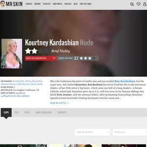 Kourtney Kardashian, Nude Celebrities List