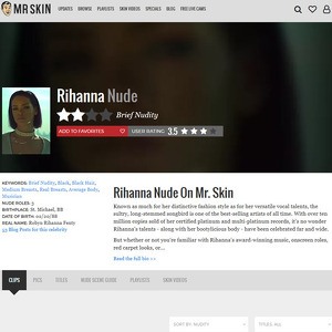 Rihanna, Nude Celebrities List