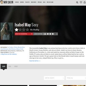 Isabel May, Nude Celebrities List