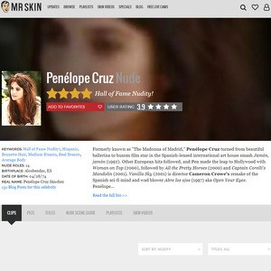 Penelope Cruz, Nude Celebrities List