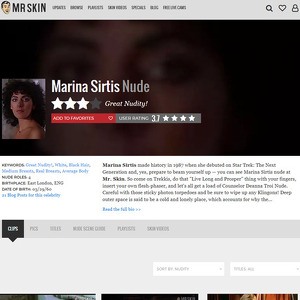 Marina Sirtis, Nude Celebrities List