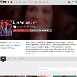 Ellie Kemper, Nude Celebrities List