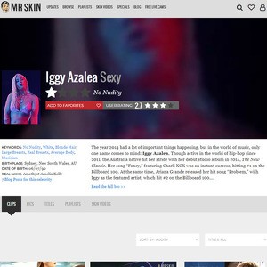 Iggy Azalea, Nude Celebrities List