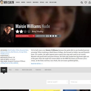 Maisie Williams, Nude Celebrities List