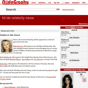 Nudography, Celebrity Porn Sites