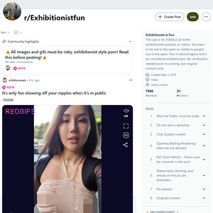 Reddit Exhibitionist Fun, Reddit NSFW List
