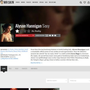 Alyson Hannigan, Nude Celebrities List