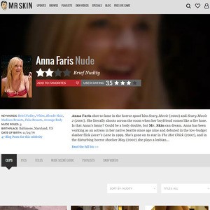 Anna Faris, Nude Celebrities List