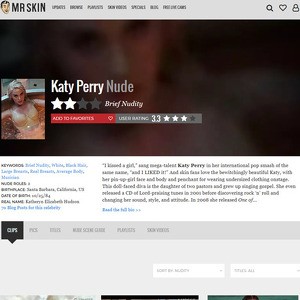 Katy Perry, Nude Celebrities List