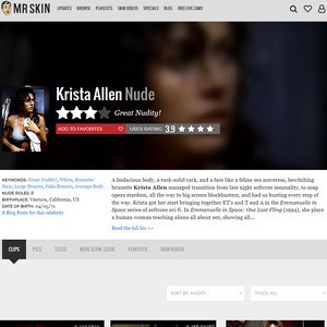 Krista Allen, Nude Celebrities List