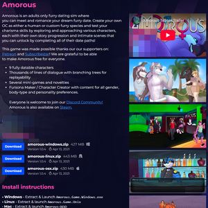 Amorous, Free Sex Games