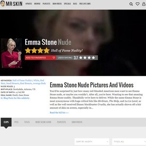 Emma Stone, Nude Celebrities List