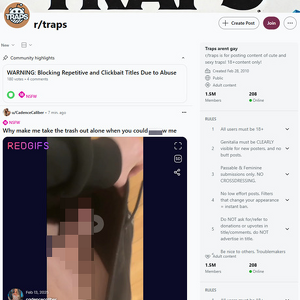 Reddit Traps, Trans Porn Sites