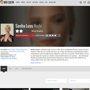 Sasha Luss, Nude Celebrities List