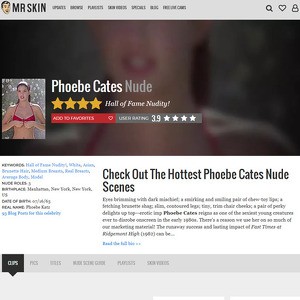 Phoebe Cates, Nude Celebrities List