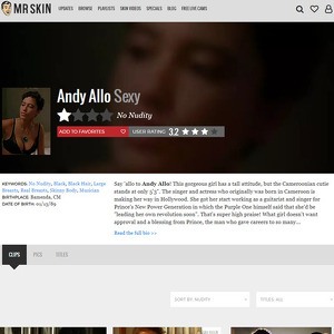 Andy Allo, Nude Celebrities List