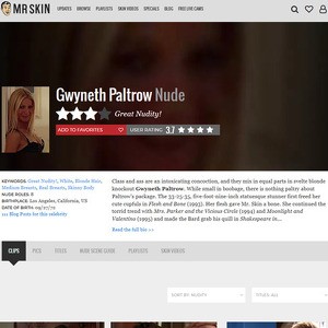Gwyneth Paltrow, Nude Celebrities List