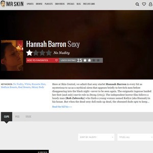 Hannah Barron, Nude Celebrities List