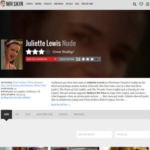 Juliette Lewis, Nude Celebrities List