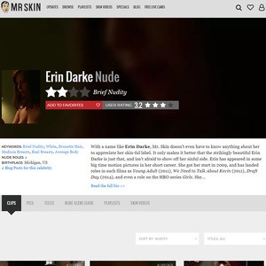 Erin Darke, Nude Celebrities List