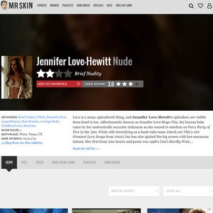 Jennifer Love Hewitt, Nude Celebrities List