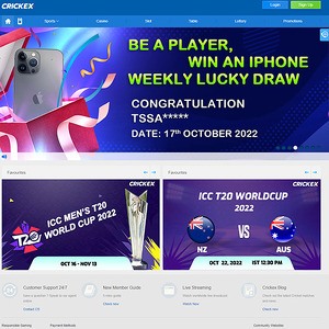 Crickex, Betting Sites
