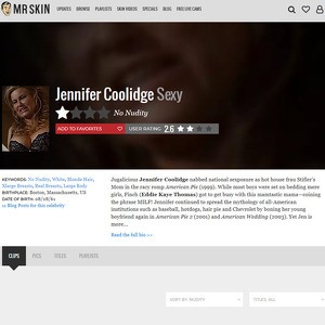 Jennifer Coolidge, Nude Celebrities List