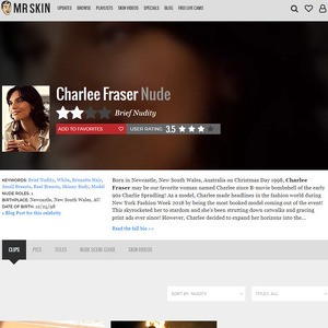 Charlee Fraser, Nude Celebrities List