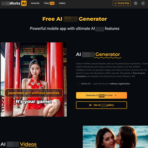 PornWorks AI, AI Porn Tubes