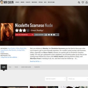 Nicolette Scorsese, Nude Celebrities List