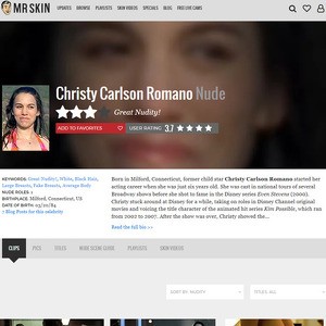 Christy Carlson Romano, Nude Celebrities List