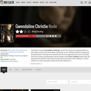 Gwendoline Christie, Nude Celebrities List