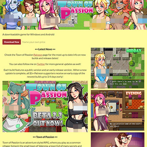 Town Of Passion, Free Sex Games