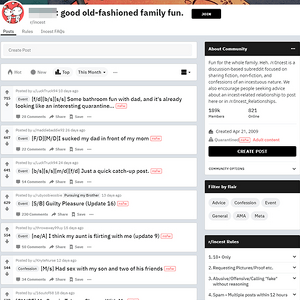 Reddit Taboo Stories, Reddit NSFW List