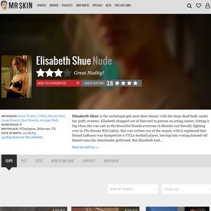 Elisabeth Shue, Nude Celebrities List