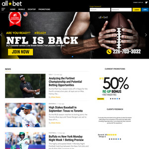AllBet, Betting Sites