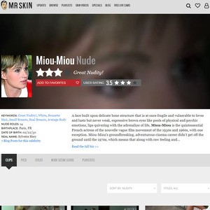 Miou Miou, Nude Celebrities List