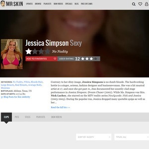 Jessica Simpson, Nude Celebrities List